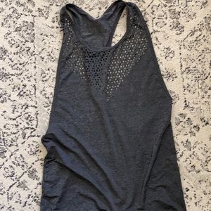 Lorna Jane twist back tank with cut out detail
